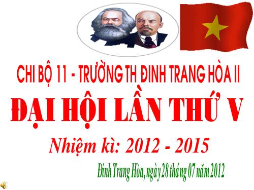 PHÔNG ĐẠI HỘI CHI BỘ 11