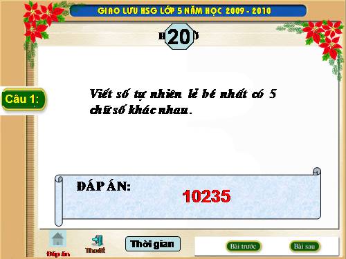 ĐỀ THI HS GIỎI LỚP 5 CẤP TR]ƯỜNG