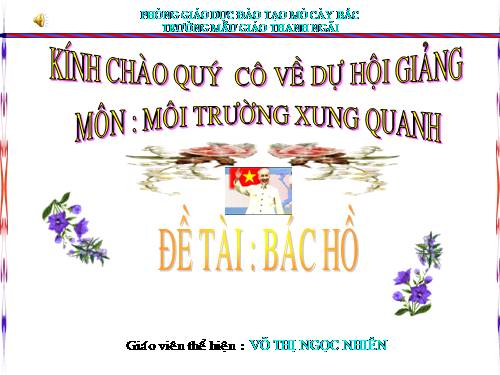 MÔI TRƯỜNG XUNG QUANH