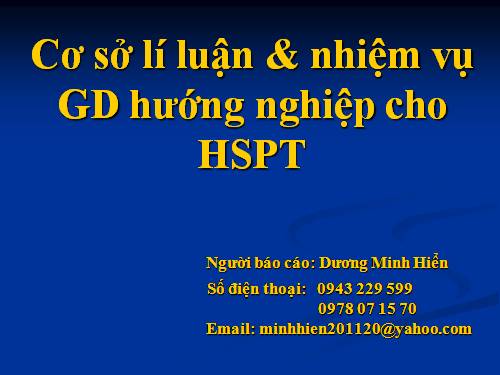 Hướng nghiệp Lãnh đạo