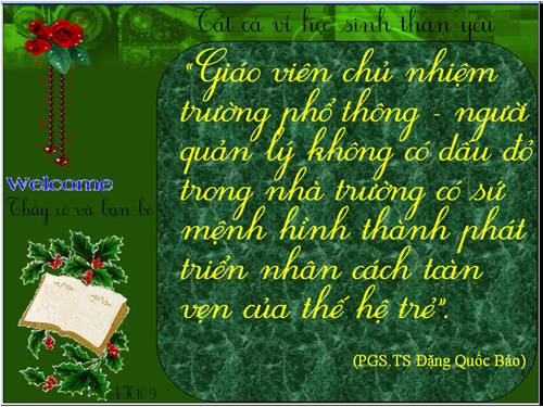 Cẩm nang hay danh cho GV Chu nhiem lop
