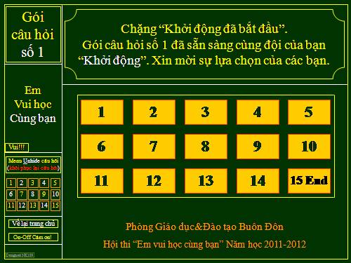 Hội thi "Em vui học cùng bạn" cấp huyện 2012