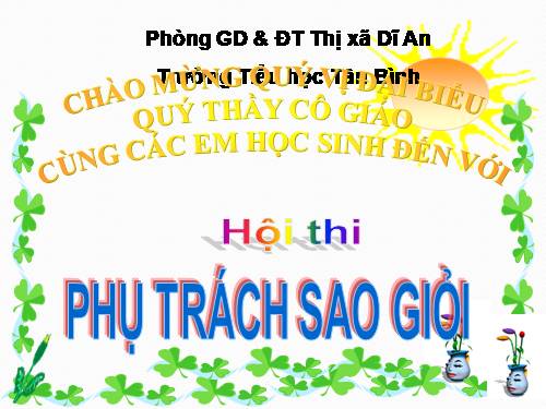 Hội thi phụ trách sao giỏi