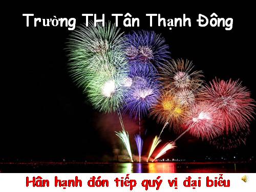 Giới thiệu Trường TH Tân Thạnh Đông