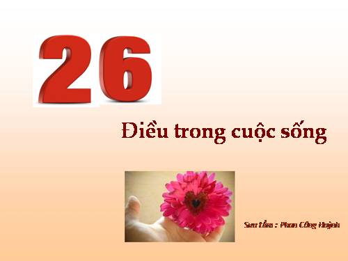 26 dieu trong cuoc song