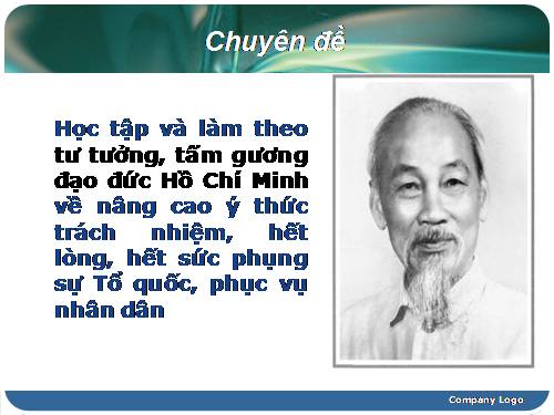 Tư tưởng đạo đức Hồ Chí Minh