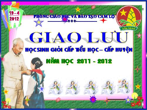 Chương trình giao lưu HSG lớp 5