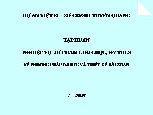 Kĩ thuật day học