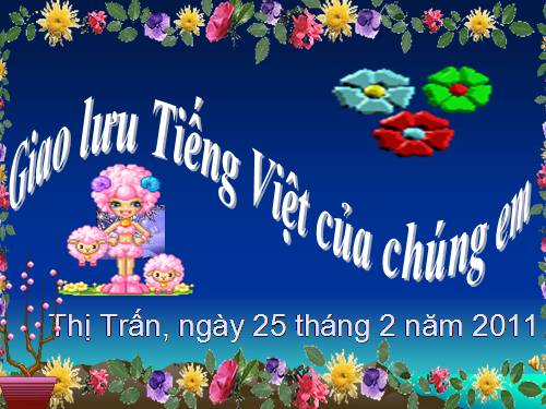 Câu hỏi giao lưu Tiếng Việt cho HS dân tộc