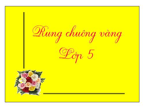 RUNG CHUONG VANG