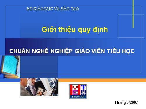 chuan nghề nghiệp giáo viên tiểu học