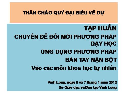 tài liệu bàn tay nặn bột