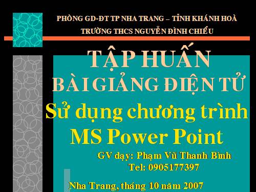 TAP HUAN BAI GIANG ĐIEN TU 2012 - 2020