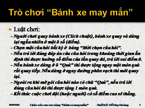 Bánh xe may mắn