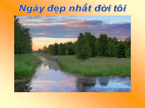 ngày đẹp nhât đời tôi