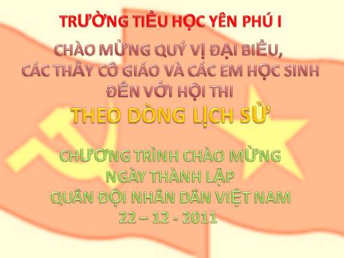 THEO DÒNG LICH SỬ KHỐI 4-5