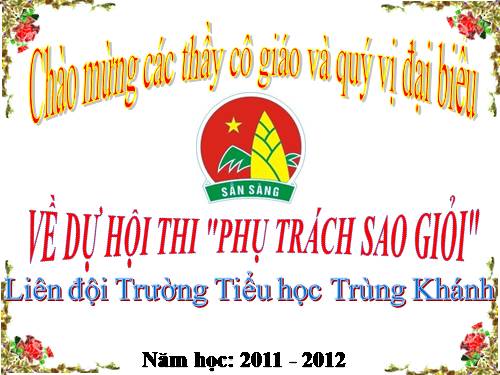 Hội thi phụ trách sao giỏi