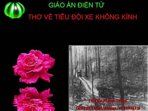 TAP DOC: BAI THO VE TIEU DOI XE KHONG KINH