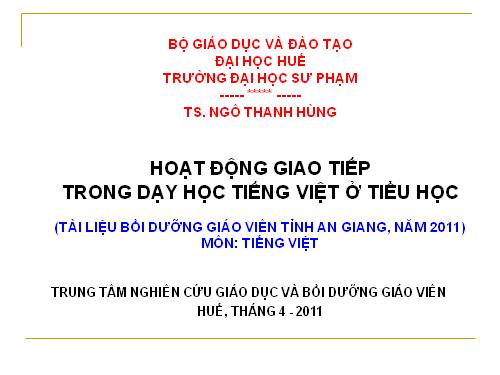 bài gảng điện tử