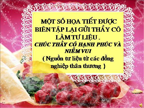 HỌA TIẾT DÙNG LÀM GADT