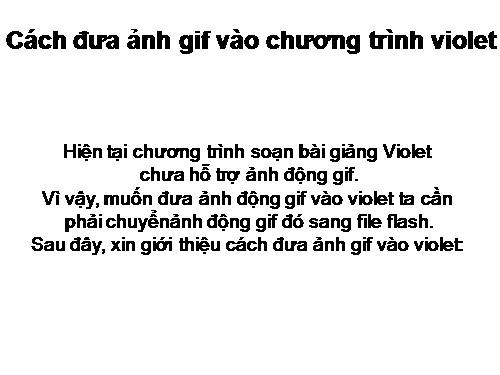 huong dan su dung violet