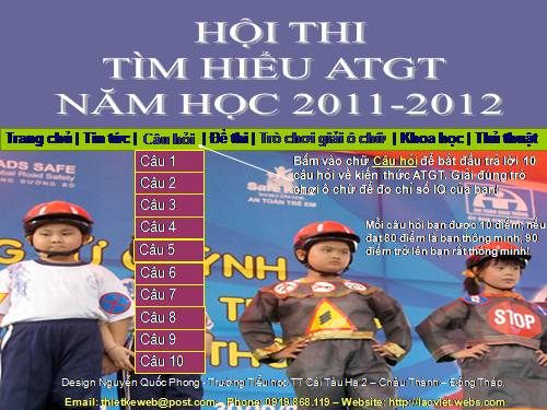 HOI GIANG HUYEN 10.11.2011Hoi thi thi An toan giao thong 2011.ppt