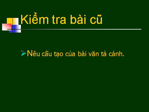 :Cấu tạo bài văn tả người