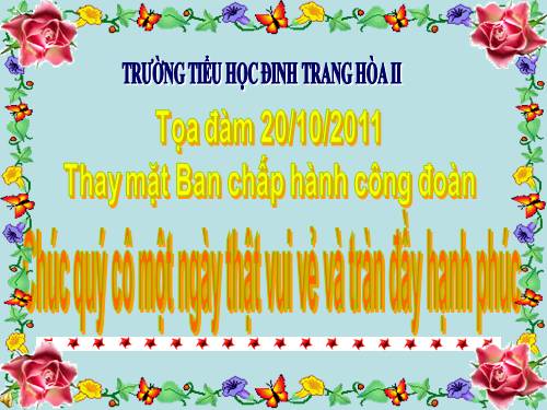 Tọa đàm 20 - 10