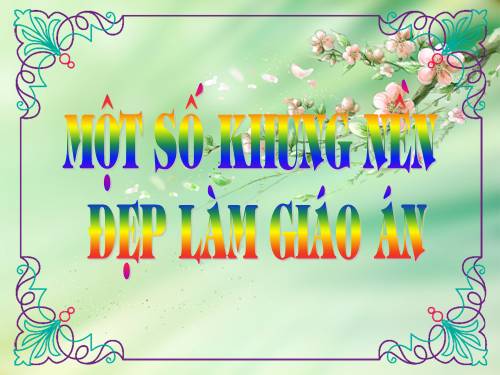 Khung nền đẹp làm giáo án