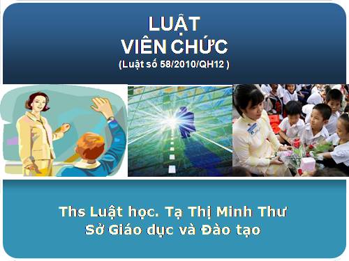 LUÂT VIÊN CHỨC