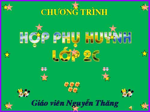 Mẫu họp phụ huynh