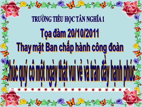 TỌA ĐÀM 20-10-2011
