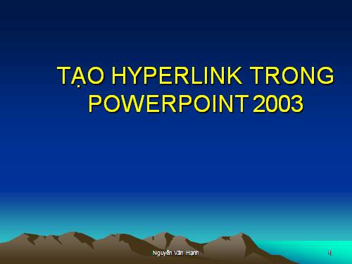 Tạo liên kết sile trong Power point