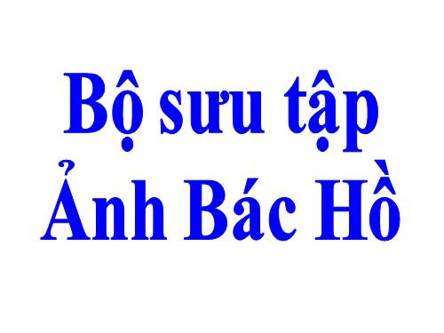 Bộ sưu tập ảnh Bác Hồ