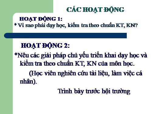 Chuẩn KT-KN Môn Toán