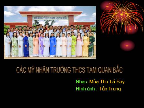 Mỹ nhân trường THCS Tam quan Bắc