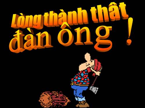 Lòng thành thật của đàn ông