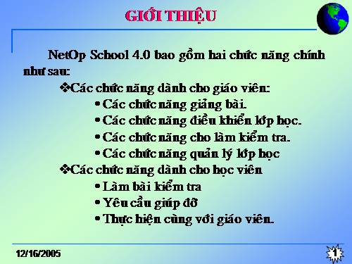 Hướng dẫn sử dụng NetOp School