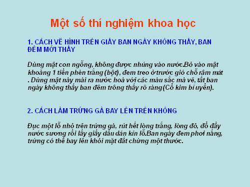 Khoa học vui