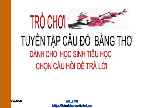 CÂU ĐỐ HAY KHỦNG LONG