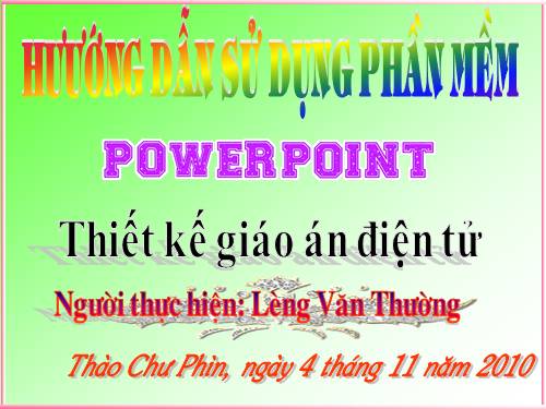 Hướng dẫn sử dụng Microsoft Office PowerPoint 2003