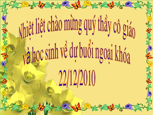 Ngoại khóa 22/12