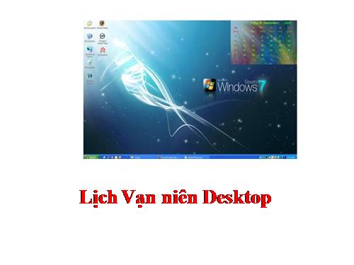 LỊCH VẠN NIÊN TRÊN DESKTOP