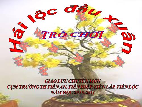 Trò chơi giao lưu - Lê Trường Điệp