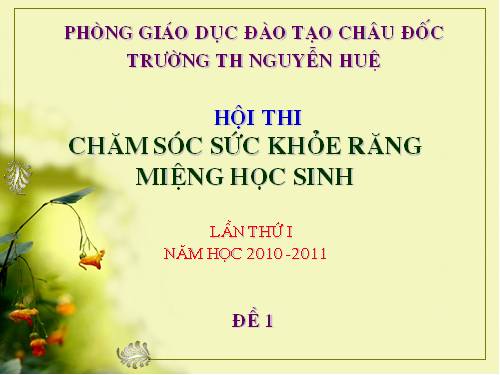 Nha học đường_đề 1