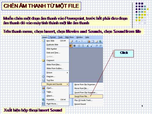 Chen File Audio trong PowerPoint