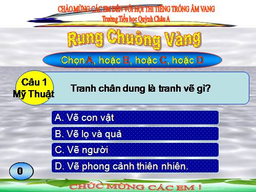 Rung chung vàng  khối 5