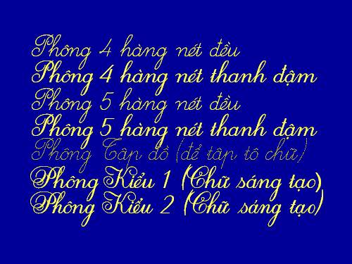 Phông chữ Tiểu học và hướng dẫn chuyển mã