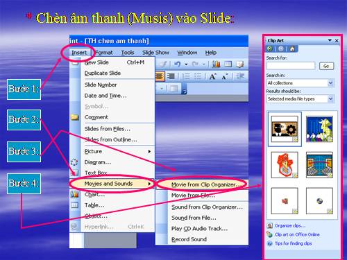 Cách chèn âm thanh trên PowerPoint