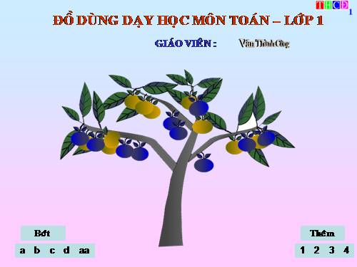 Do dung day hoc - mon toan -- lop 1